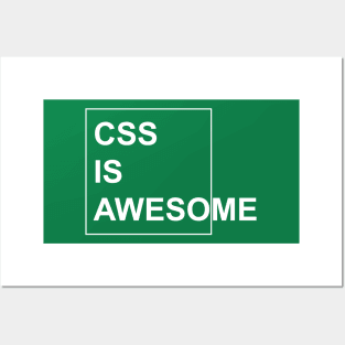 CSS is Awesome - Funny Programming Jokes - Dark Color Posters and Art